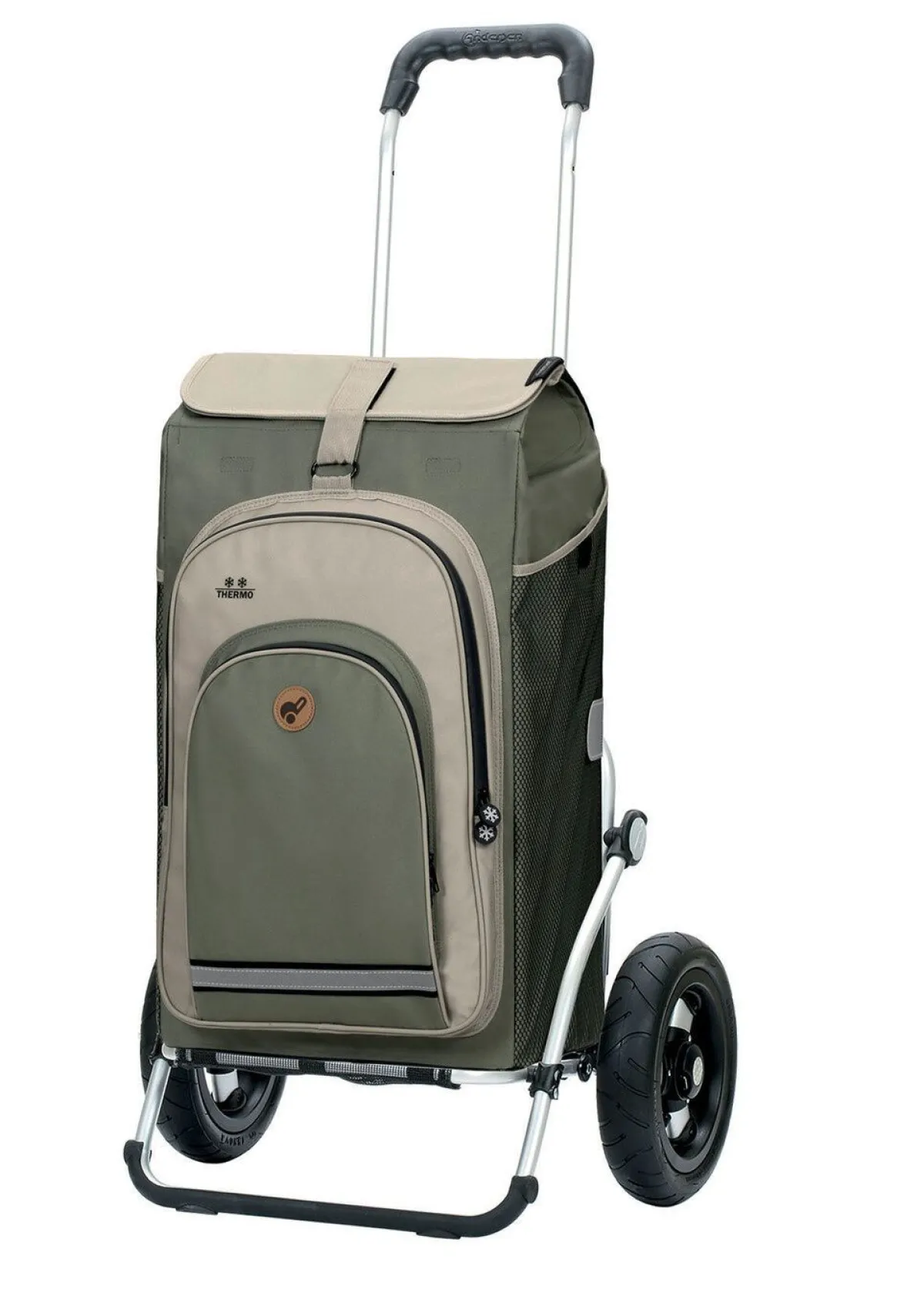 ANDERSEN Leichter und leiser Einkaufsroller Royal Shopper GRAU