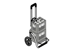 ANDERSEN Leichter und leiser Einkaufsroller Royal Shopper GRAU
