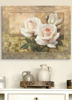 Clearance SEVERIN Leinwandbild natur-creme-weiß