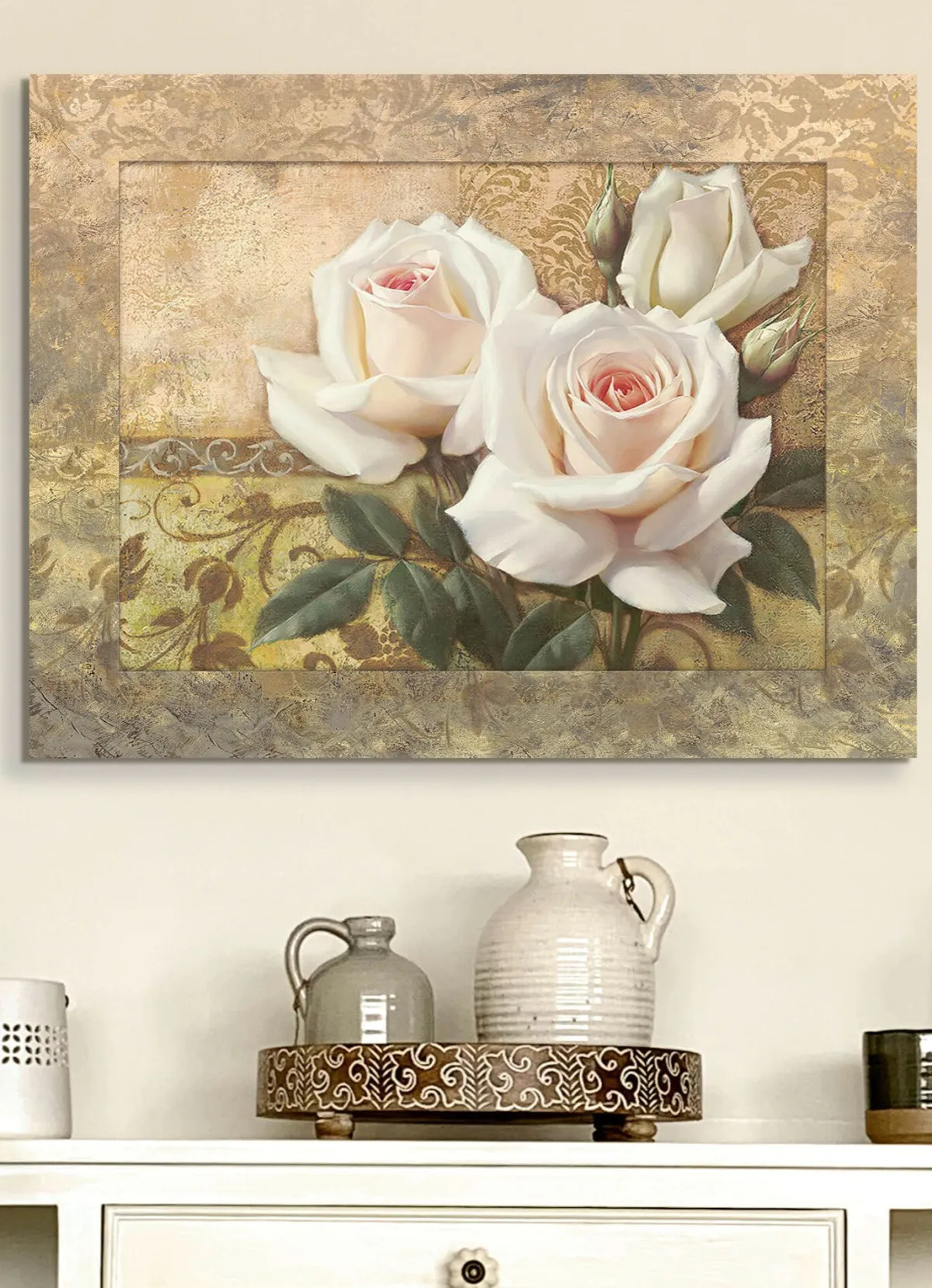 Clearance SEVERIN Leinwandbild natur-creme-weiß