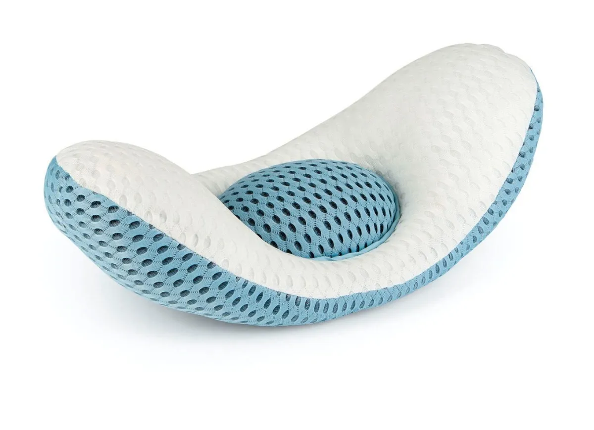Sale BADER Lendenkissen 3-in-1 – entspannt sitzen und schlafen WEISS-GRAU