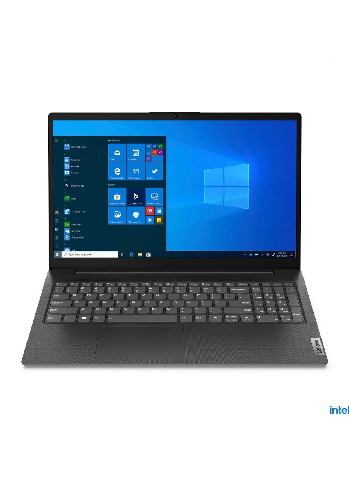 New Lenovo Notebook mit 15,6" (39,6 cm) entspiegeltem Full-HD-Display SCHWARZ