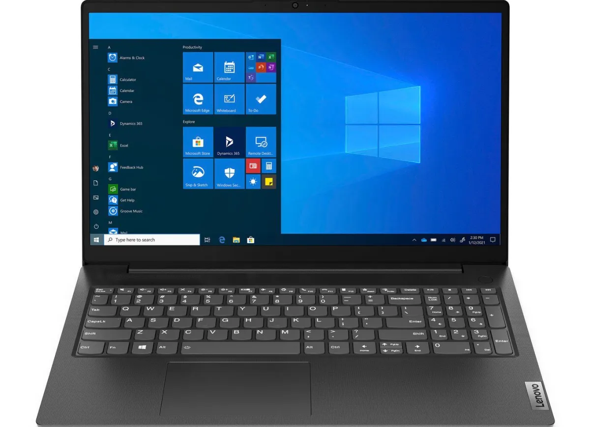 New Lenovo Notebook mit 15,6" (39,6 cm) entspiegeltem Full-HD-Display SCHWARZ