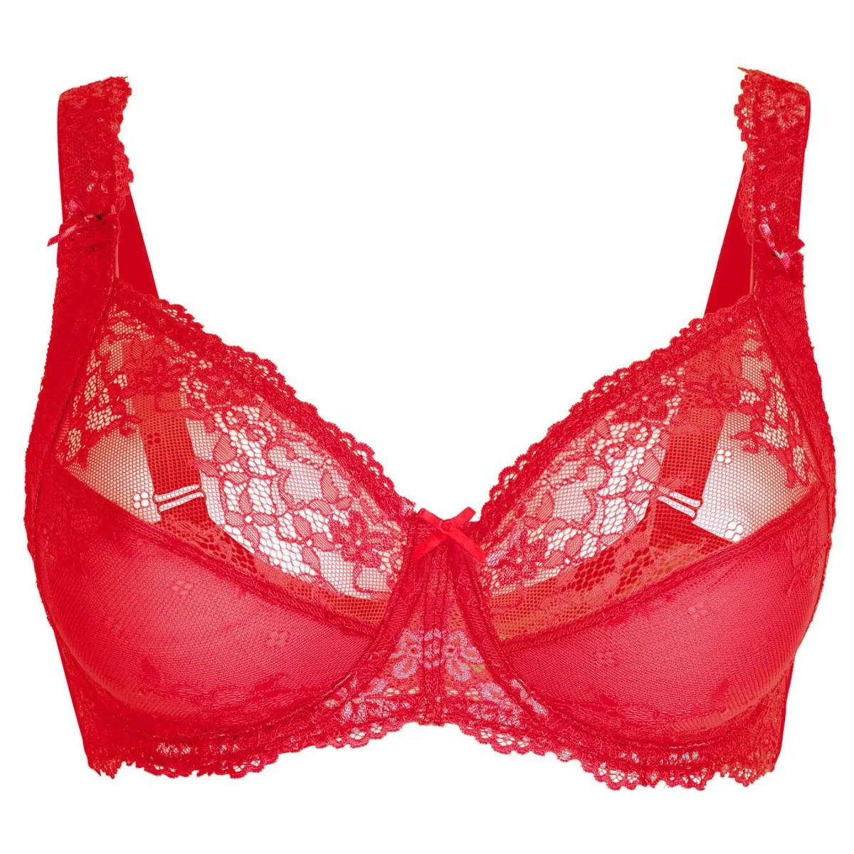 Clearance LingaDore Bügel-BH mit elastischer Spitze ROT
