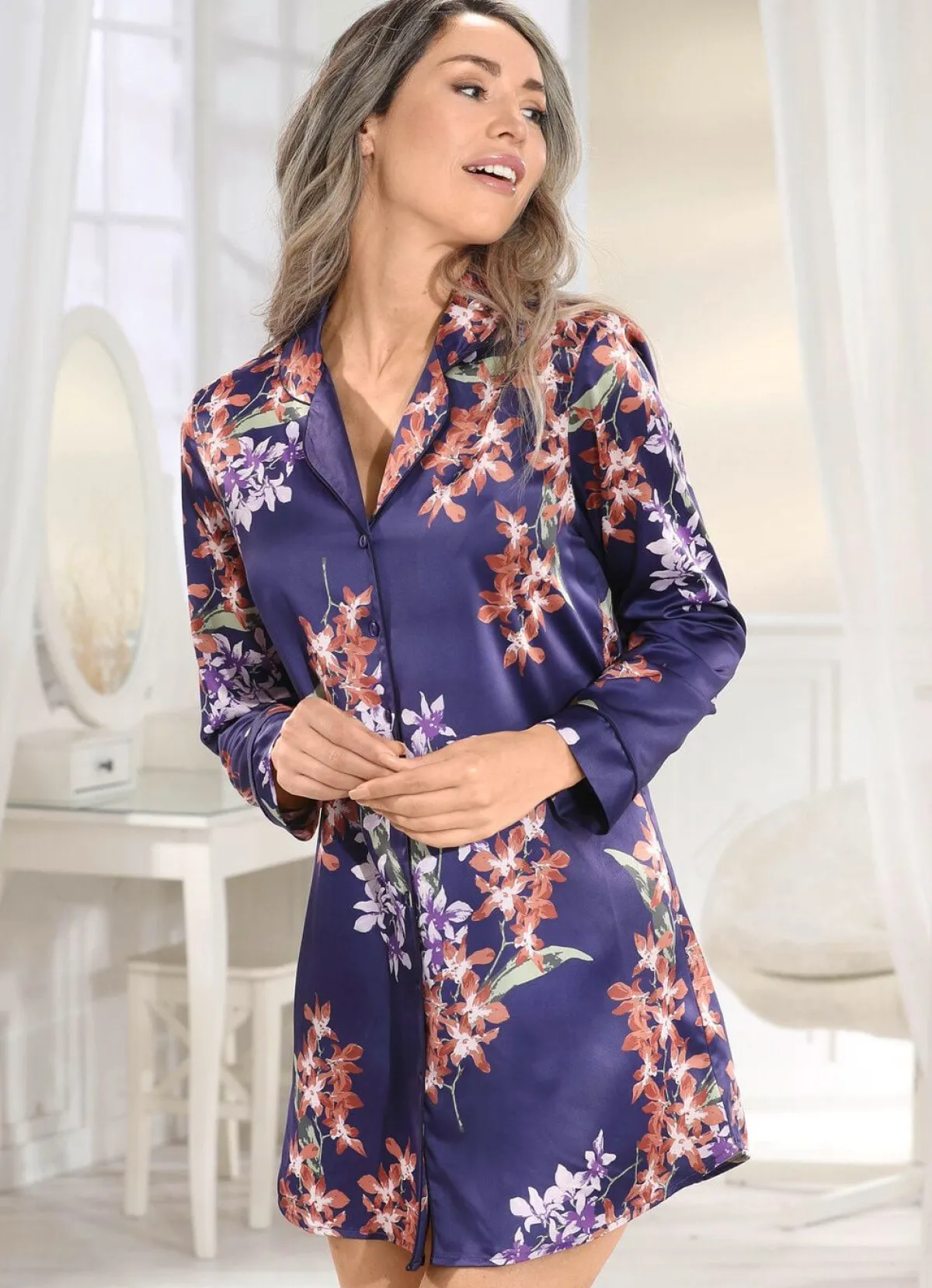 New LingaDore Nachthemd mit Floraldessin SAPHIR-BUNT
