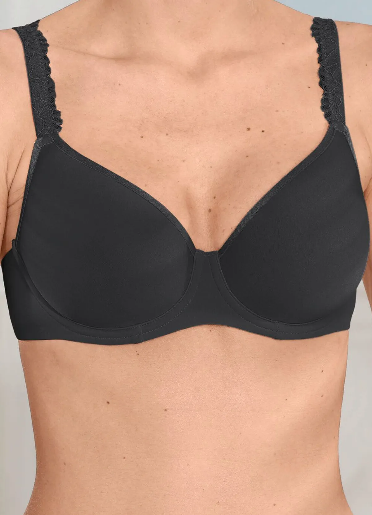 Best BADER LingaDore Bügel-BH mit atmungsaktiven Spacer-Cups SCHWARZ
