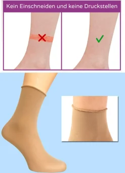 Hot BADER Lollipop-Socken, 6er-Pack HAUT