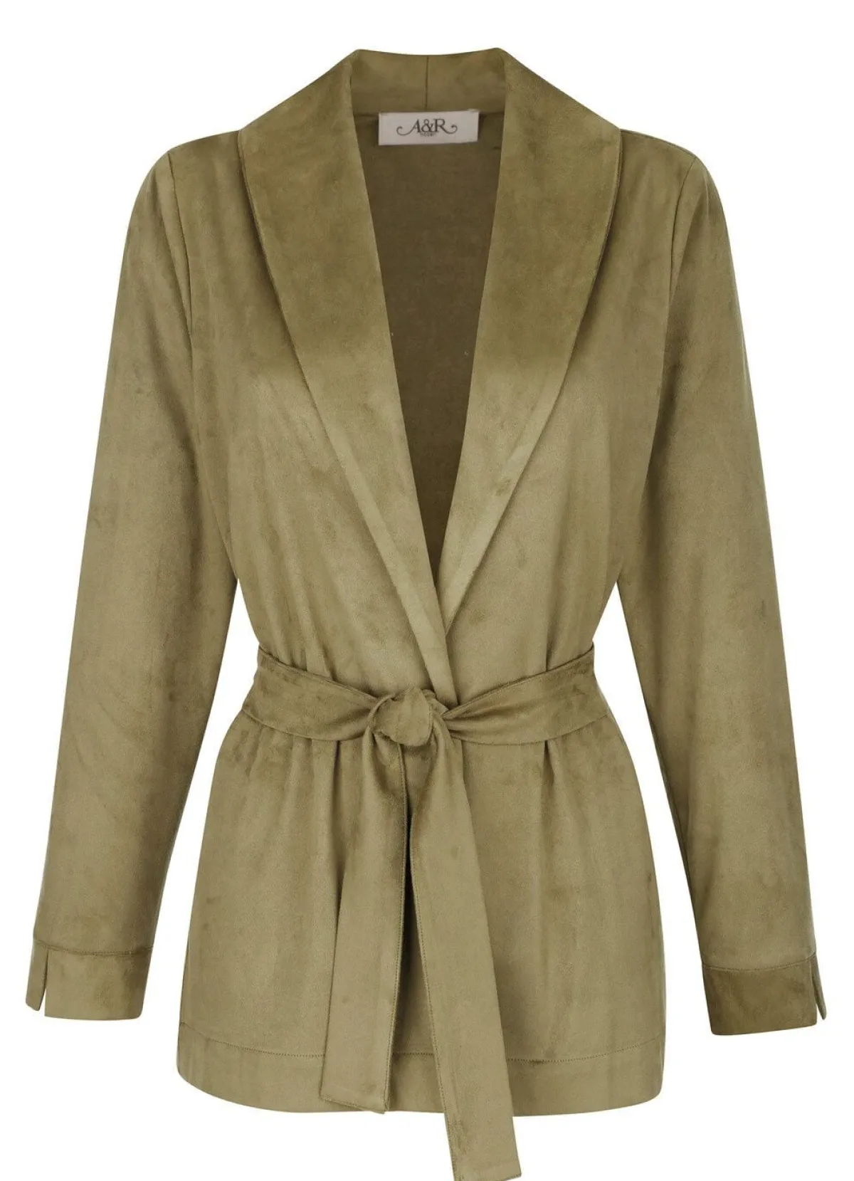 Outlet BADER Longblazer mit Schalkragen OLIV
