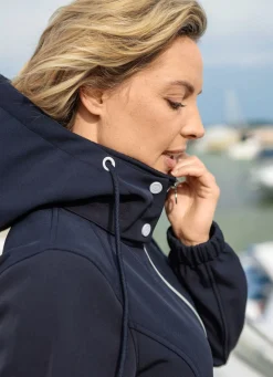 Discount BADER Longjacke aus Softshell NACHTBLAU