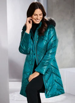 Discount BADER Longjacke mit abnehmbarer Kapuze SMARAGDGRÜN