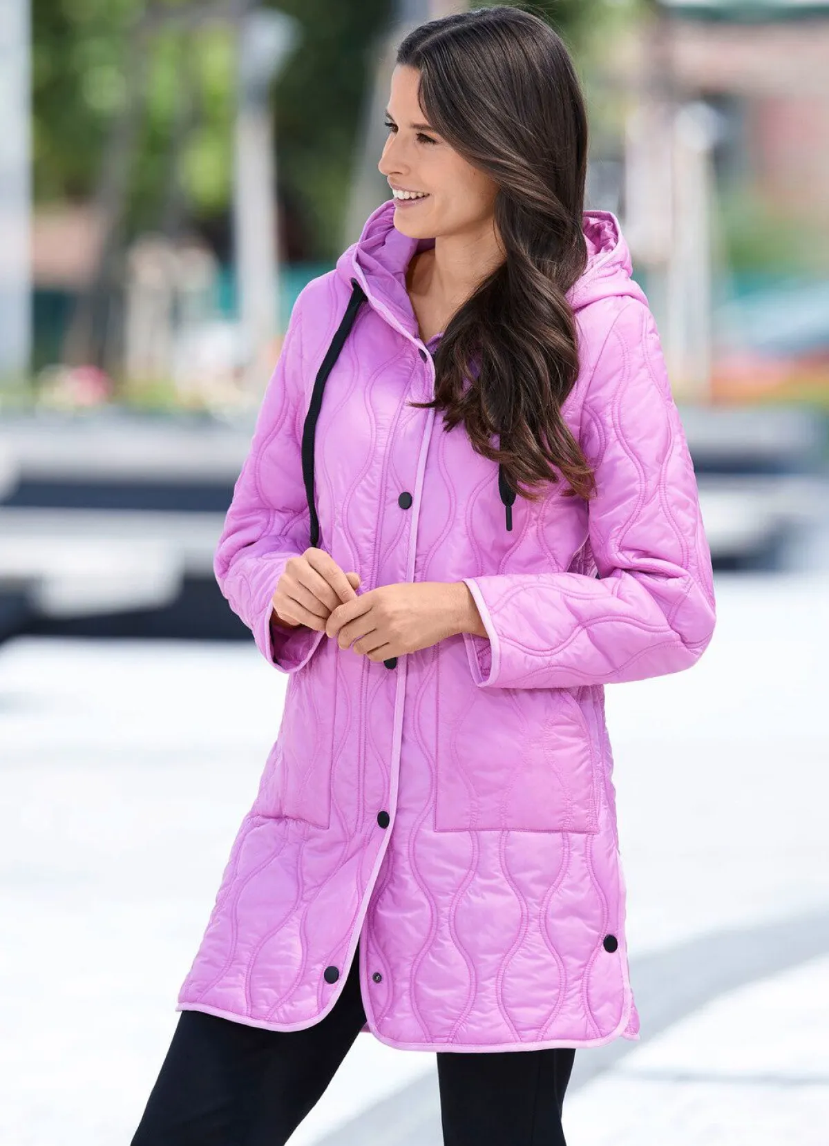 Discount BADER Longjacke mit ansprechendem Stepp ZARTPINK