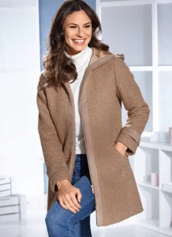 Sale BADER Longjacke mit fester Kapuze CAMEL