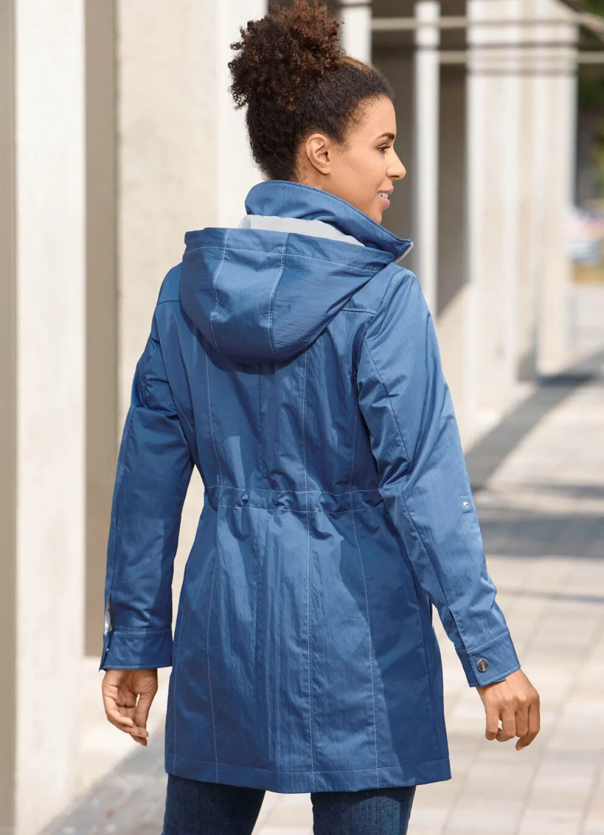 Best BADER Longjacke mit krempelbaren Ärmeln JEANSBLAU