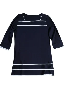 Clearance BADER Longshirt mit Karree-Ausschnitt in 3 Farben MARINE