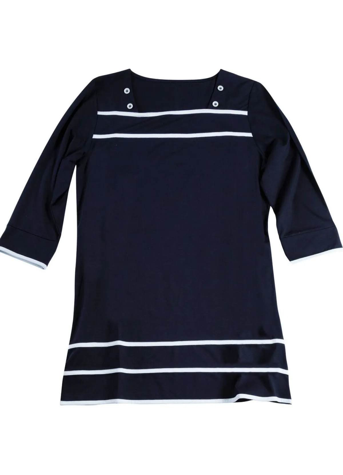 Clearance BADER Longshirt mit Karree-Ausschnitt in 3 Farben MARINE