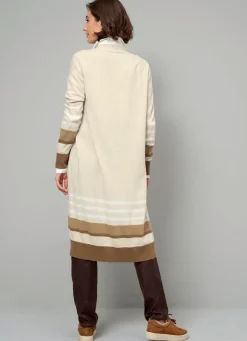 Clearance BADER Long-Strickjacke mit Kaschmir SAND-BRAUN