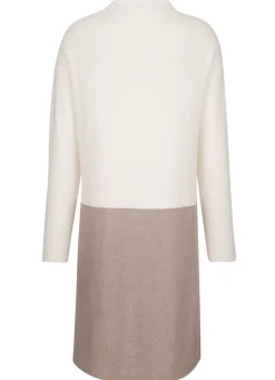 Best BADER Long-Strickjacke mit Kaschmir ECRU-TAUPE