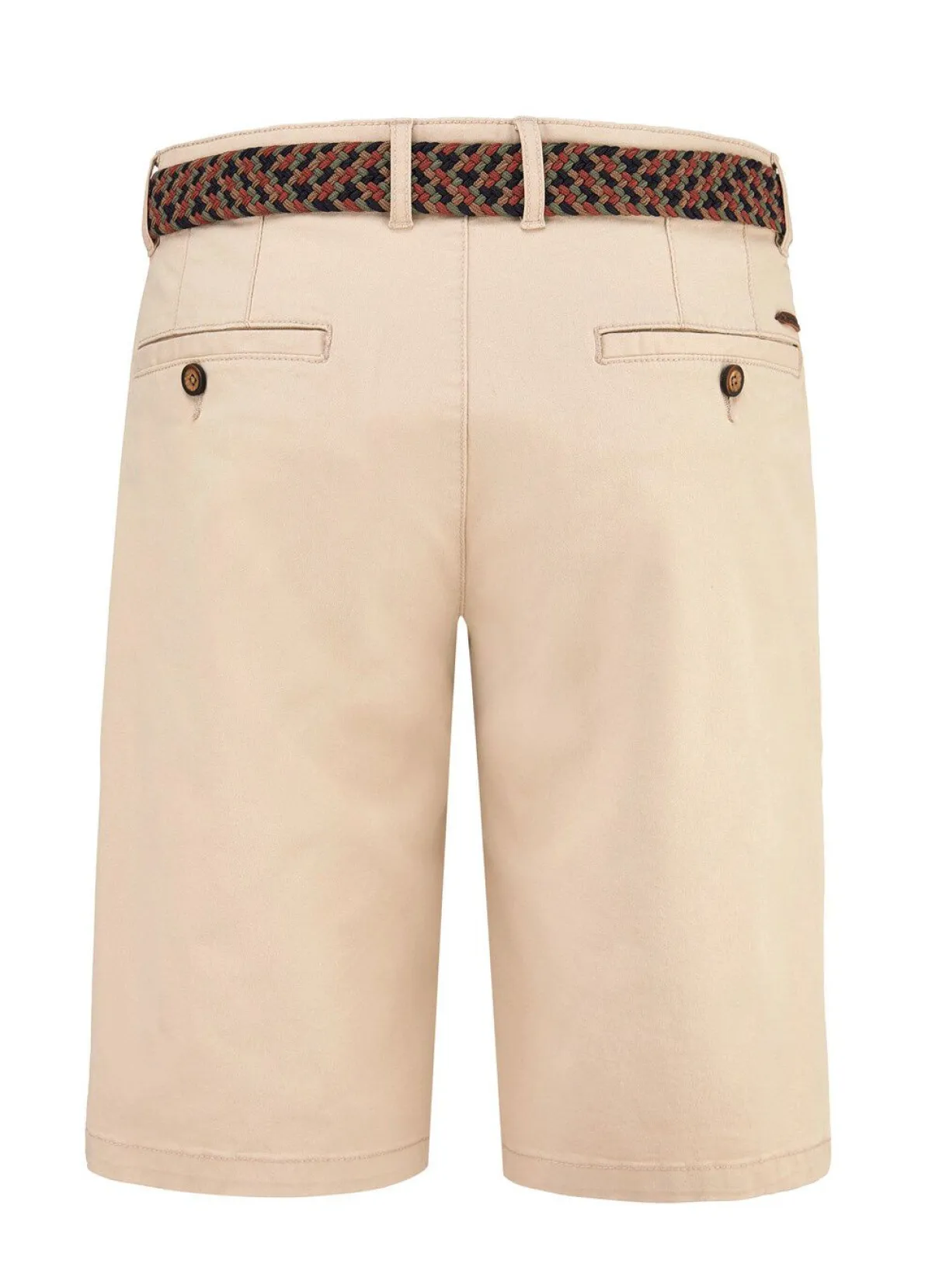 New REDPOINT Lässige ""-Bermudas mit Stoffgürtel in 3 Farben HELLBEIGE