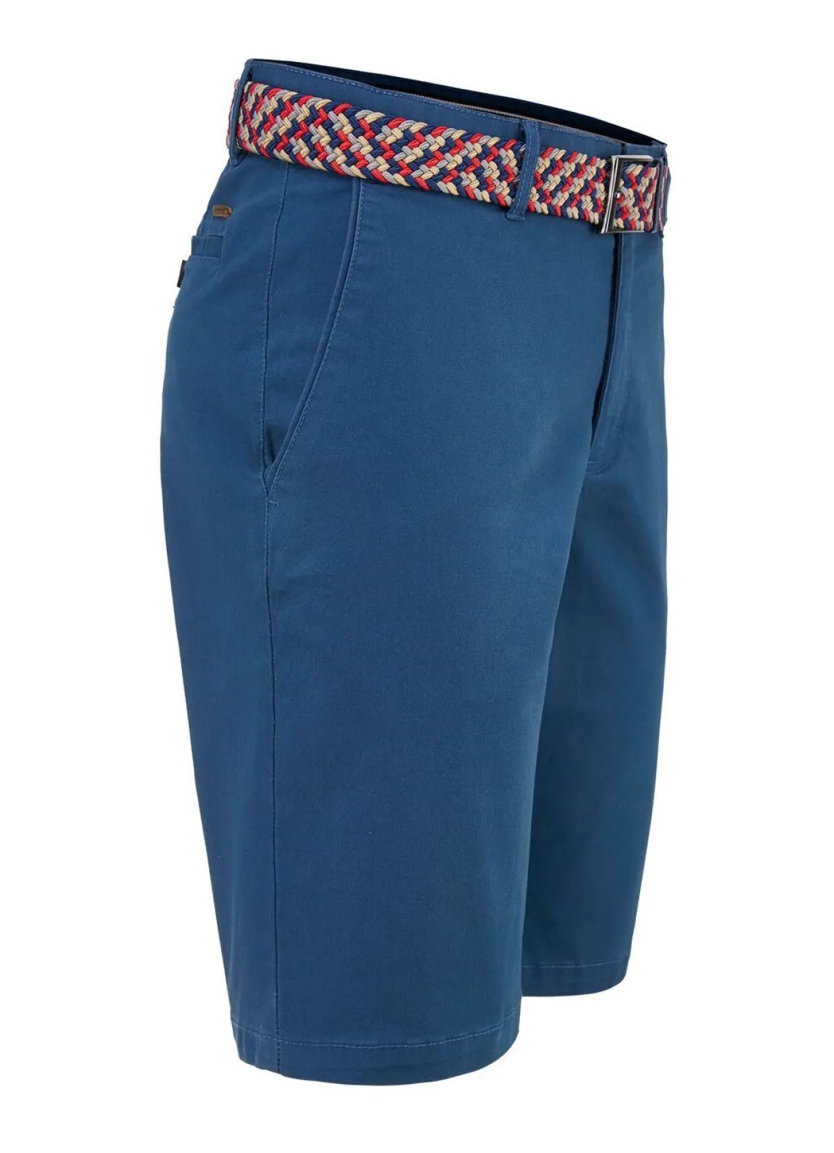 Best REDPOINT Lässige ""-Bermudas mit Stoffgürtel in 3 Farben DUNKELBLAU