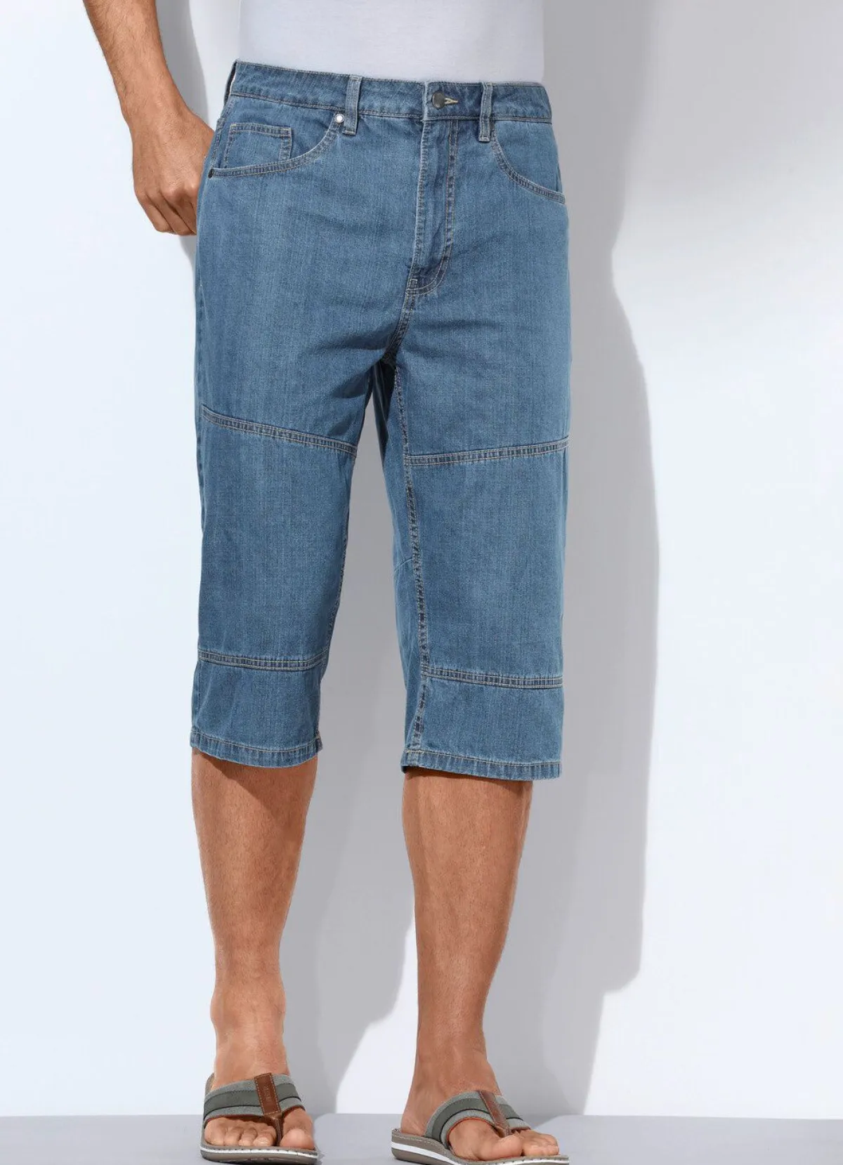BADER Luftige Long-Bermudas in 2 Farben JEANSBLAU