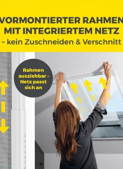 Clearance BADER Magic-Fit Teleskop-Dachfenstergitter weiß