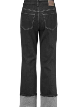Outlet ASCARI Magic-Jeans mit krempelbaren Aufschlägen SCHWARZ