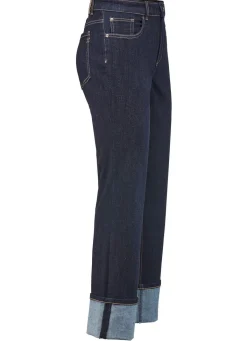 Outlet ASCARI Magic-Jeans mit krempelbaren Aufschlägen DUNKELBLAU