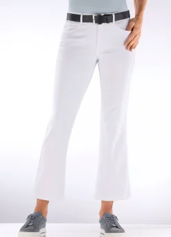 Clearance ASCARI Magic-Jeans mit leicht ausgestelltem Bein WEISS