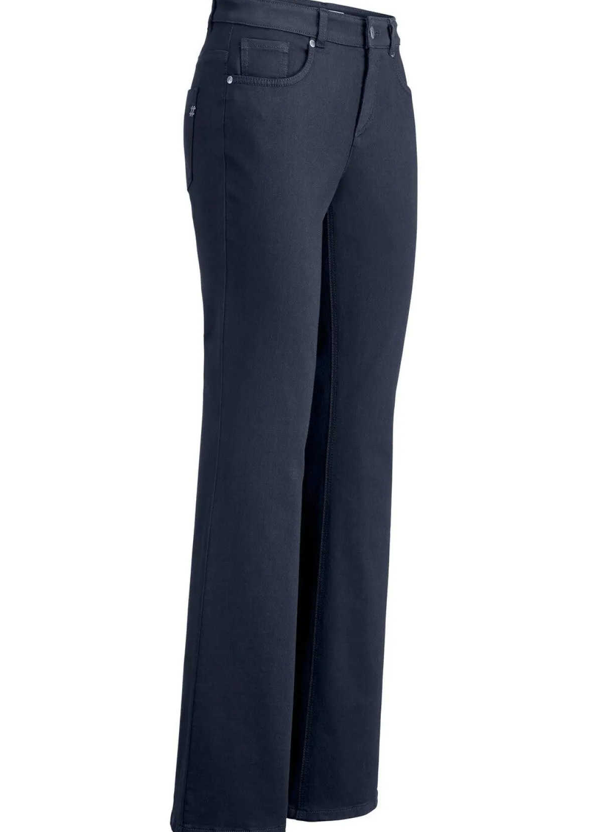 Hot ASCARI Magic-Jeans mit modisch weiterem Beinverlauf DUNKELBLAU