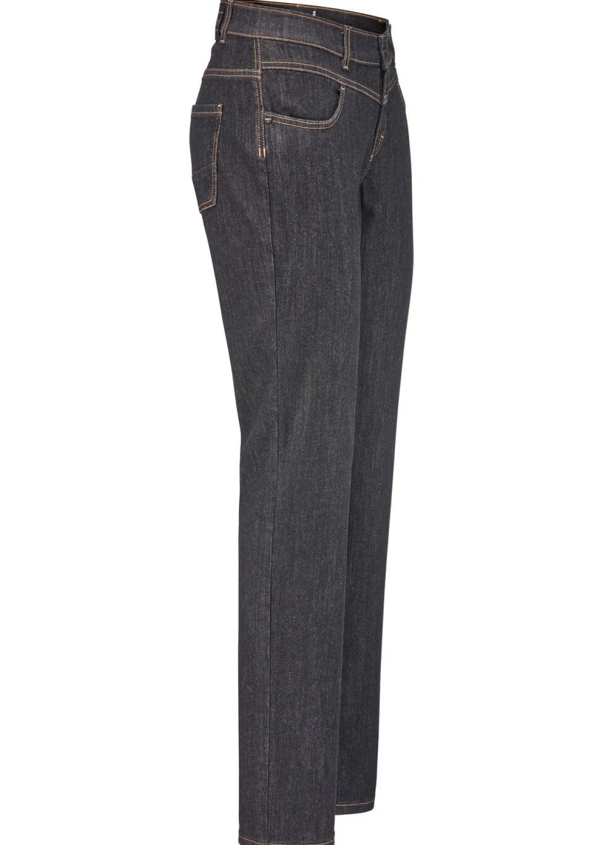 Hot BADER Magic-Jeans mit figurformendem Jeanssattel SCHWARZ