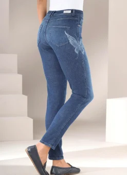 Sale Tizia Magic-Jeans mit Schmetterlingswascheffekt JEANSBLAU