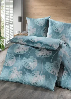 Online ESTELLA Mako-Satin Bettwäsche-Garnitur von GRÜN