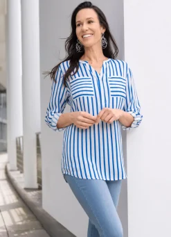 Best BADER Maritime Tunika WEISS-ROYALBLAU