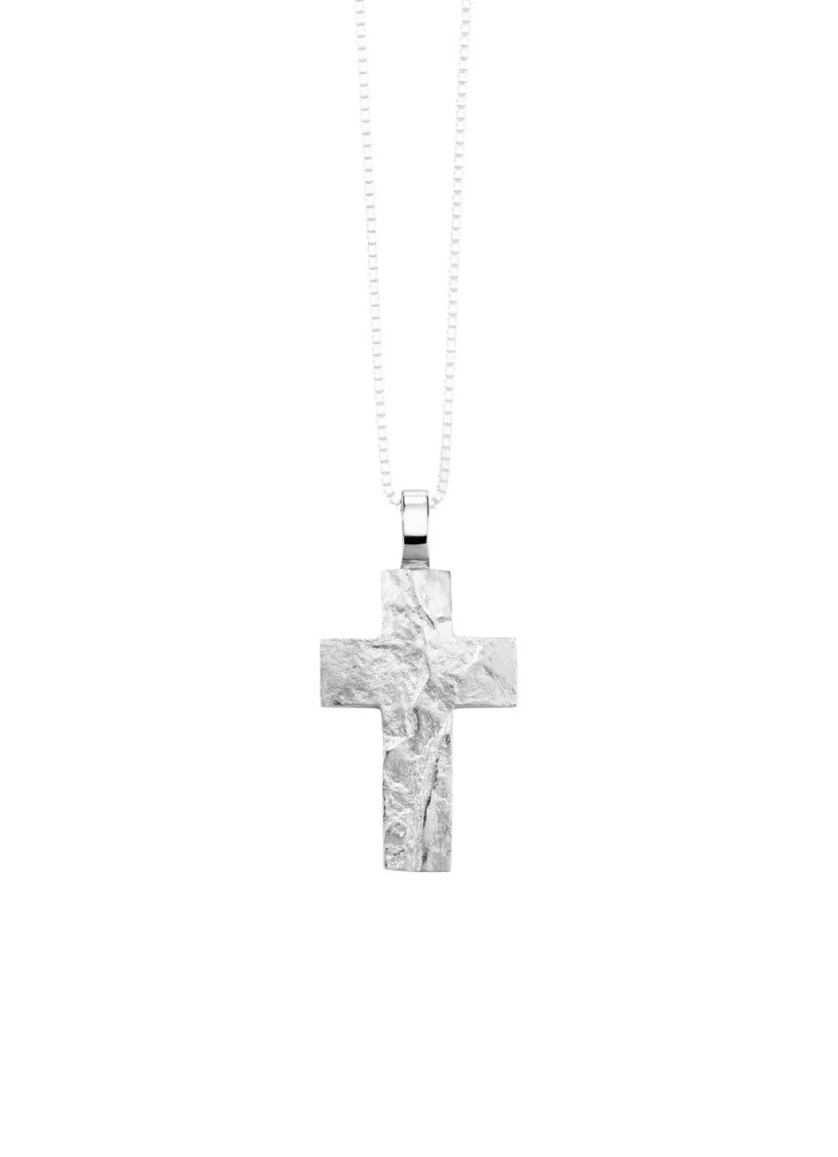 Best BADER Markanter Kreuz-Anhänger mit gehämmerter Oberfläche