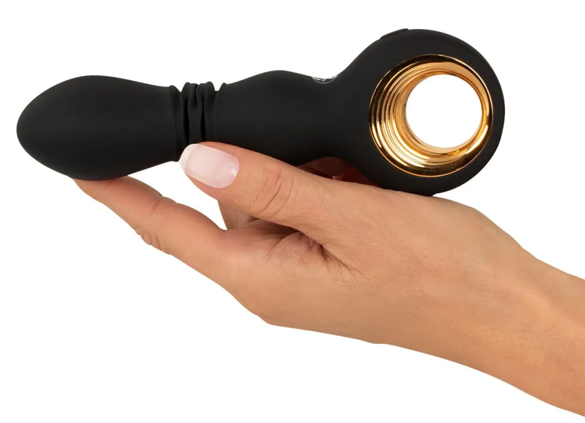 Sale BADER Massagegerät n edler Optik mit Soft Touch Textur SCHWARZ-GOLDMETALLIC