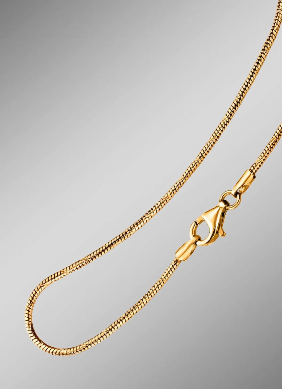 Clearance BADER Massive Schlangenkette mit Karabiner Verschluss