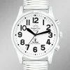 Online MASTER TIME Funk-Herrenuhr mit sprechende Zeitansage