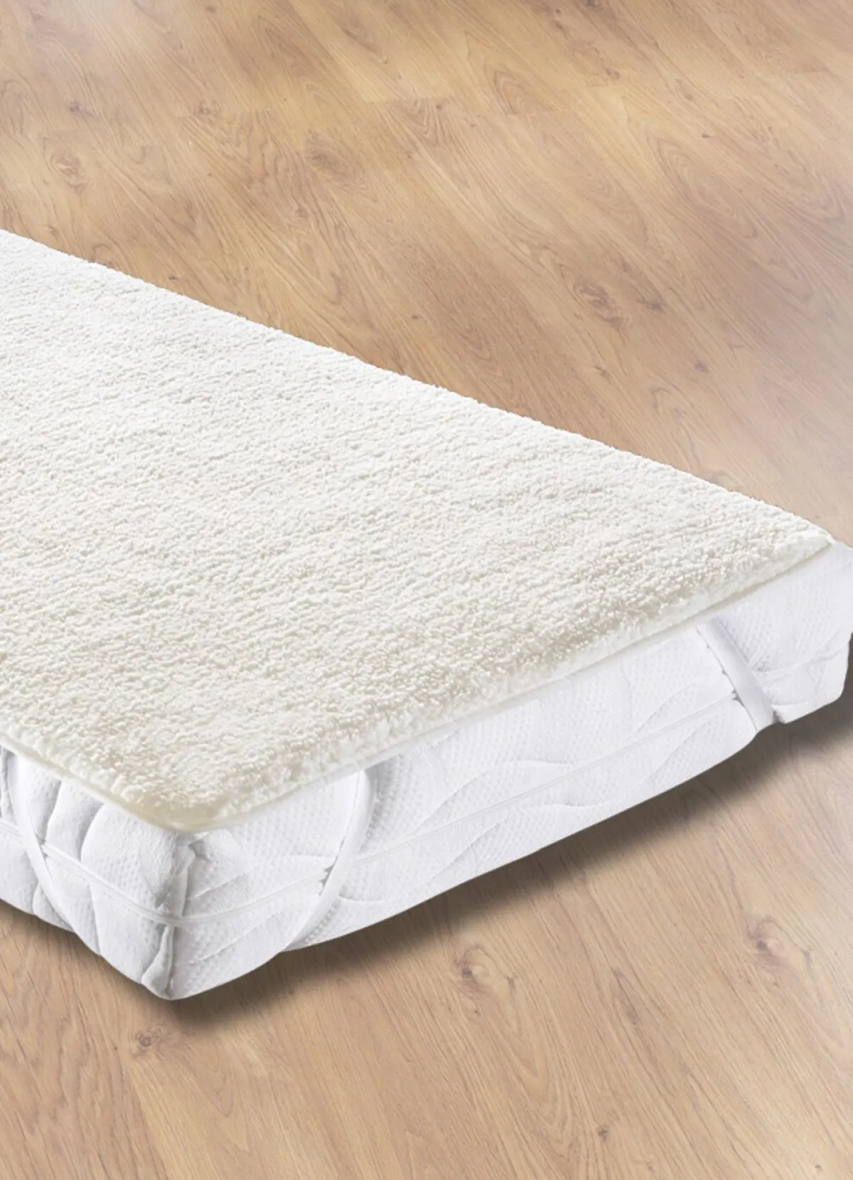 Sale BADER Matratzenauflage mit Sherpa-Teddy-Plüsch für kuschelig warme Nächte WOLLWEISS
