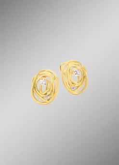 Discount BADER Mattierte Clipstecker mit Zirkonia