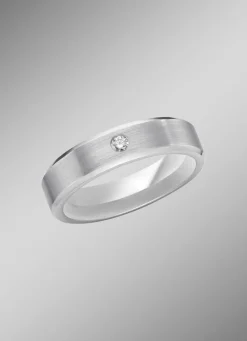Sale BADER Mattierter Trauring in Silber 925/- fein