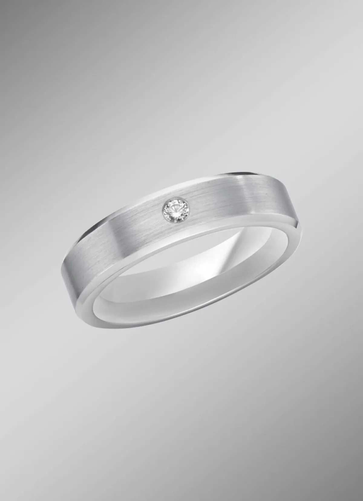 Sale BADER Mattierter Trauring in Silber 925/- fein