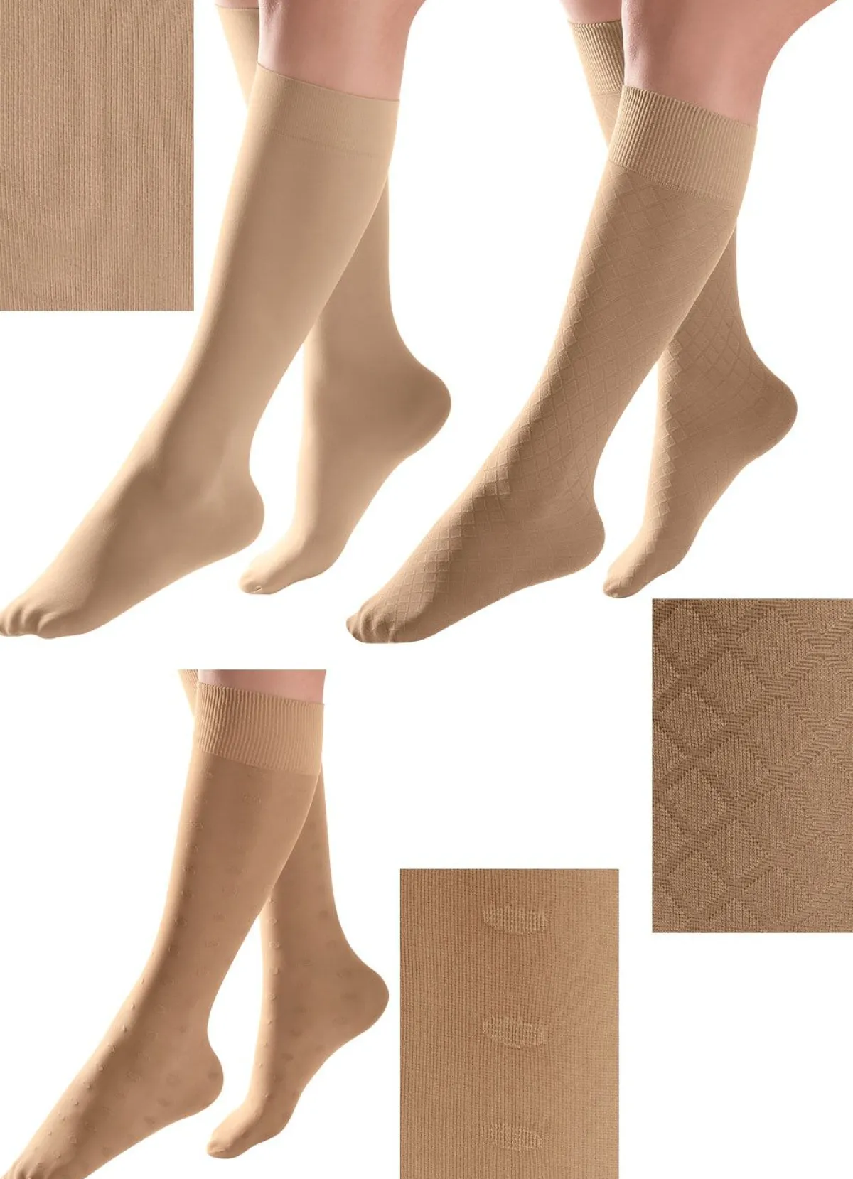 Sale BADER medosan Kompressions-Kniestrümpfe BEIGE