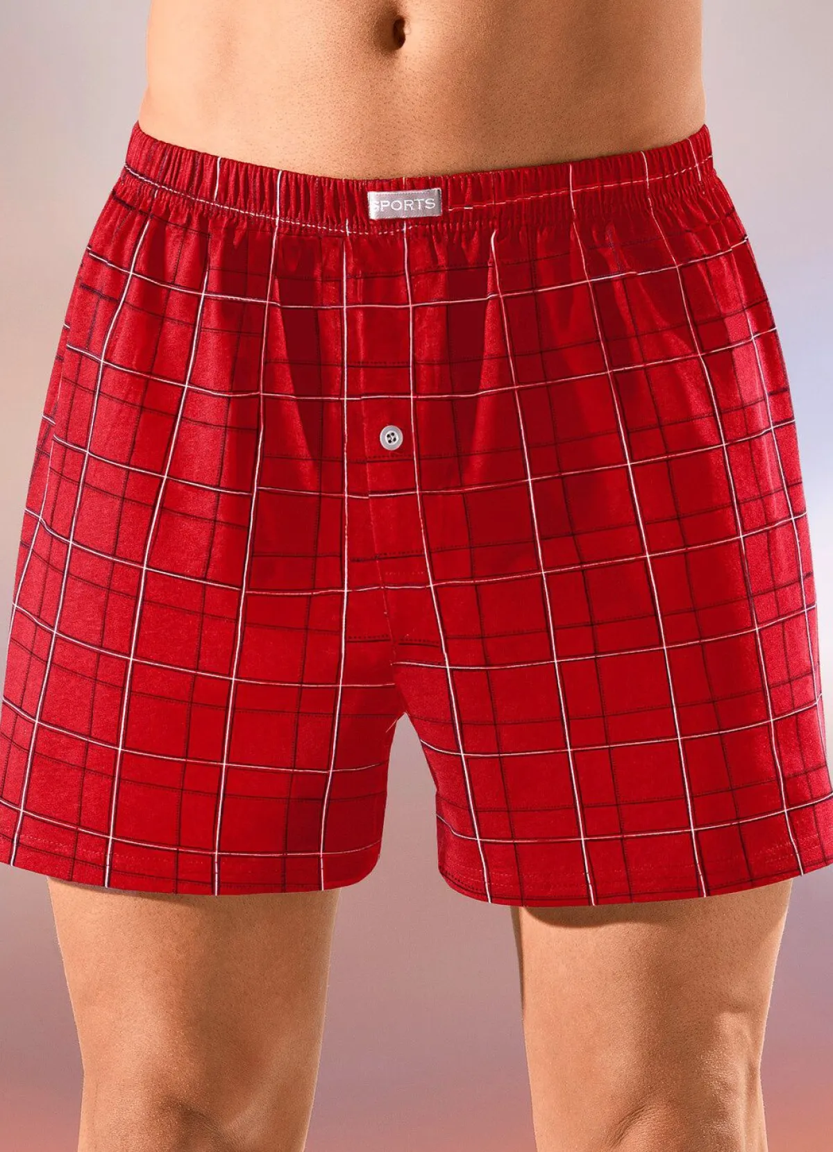 BADER Mehrfachpack Boxershorts mit knöpfbarem Eingriff, bunt