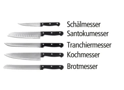 Discount BADER Messerblock, 6-teilig, mit 5 Messern SCHWARZ