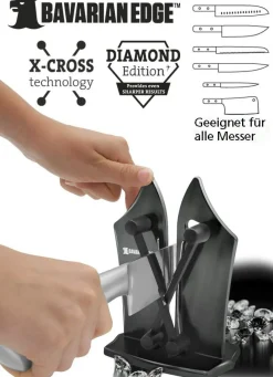Sale BADER Messerschärfer mit X-Cross Technologie SILBER