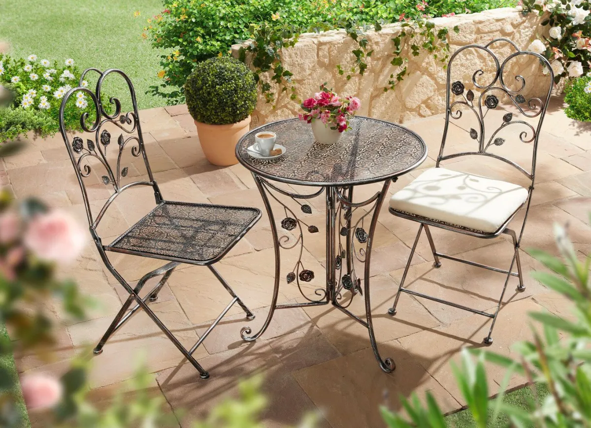 BADER Metall-Gartenmöbel Pinatubo BRONZE