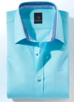 Hot BADER "Milano Italy"-Hemd in Kurz- und Langarm in 4 Farben MINT