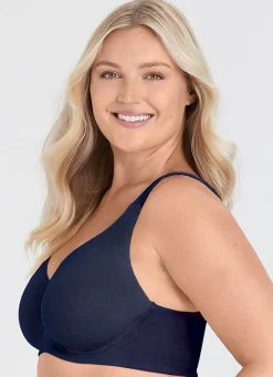 Hot BADER Miss Mary Bügel-BH mit hautsympathischer BIO-Baumwolle MARINE