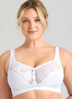 Clearance BADER Miss Mary BH mit elastischen Spitzeneinsätzen WEISS