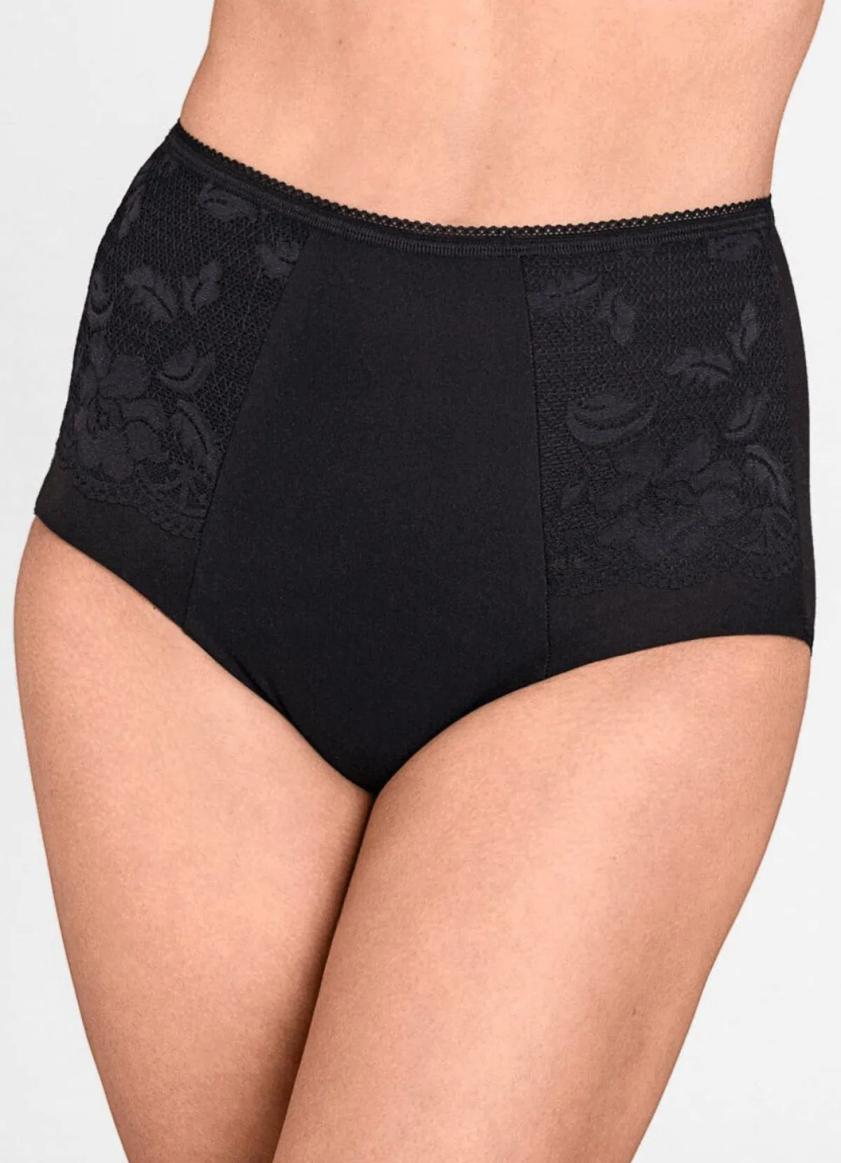 New BADER Miss Mary Miederhose mit Elastikspitze SCHWARZ